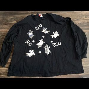 3/$50 Vtg Halloween Boo Ghost Handmade Long Sleeve Shirt